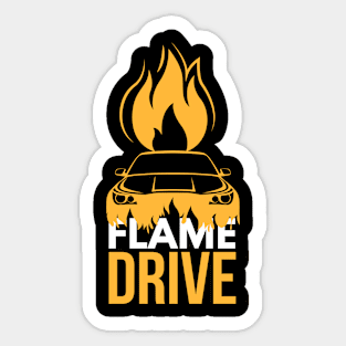 Flame Drive Sticker